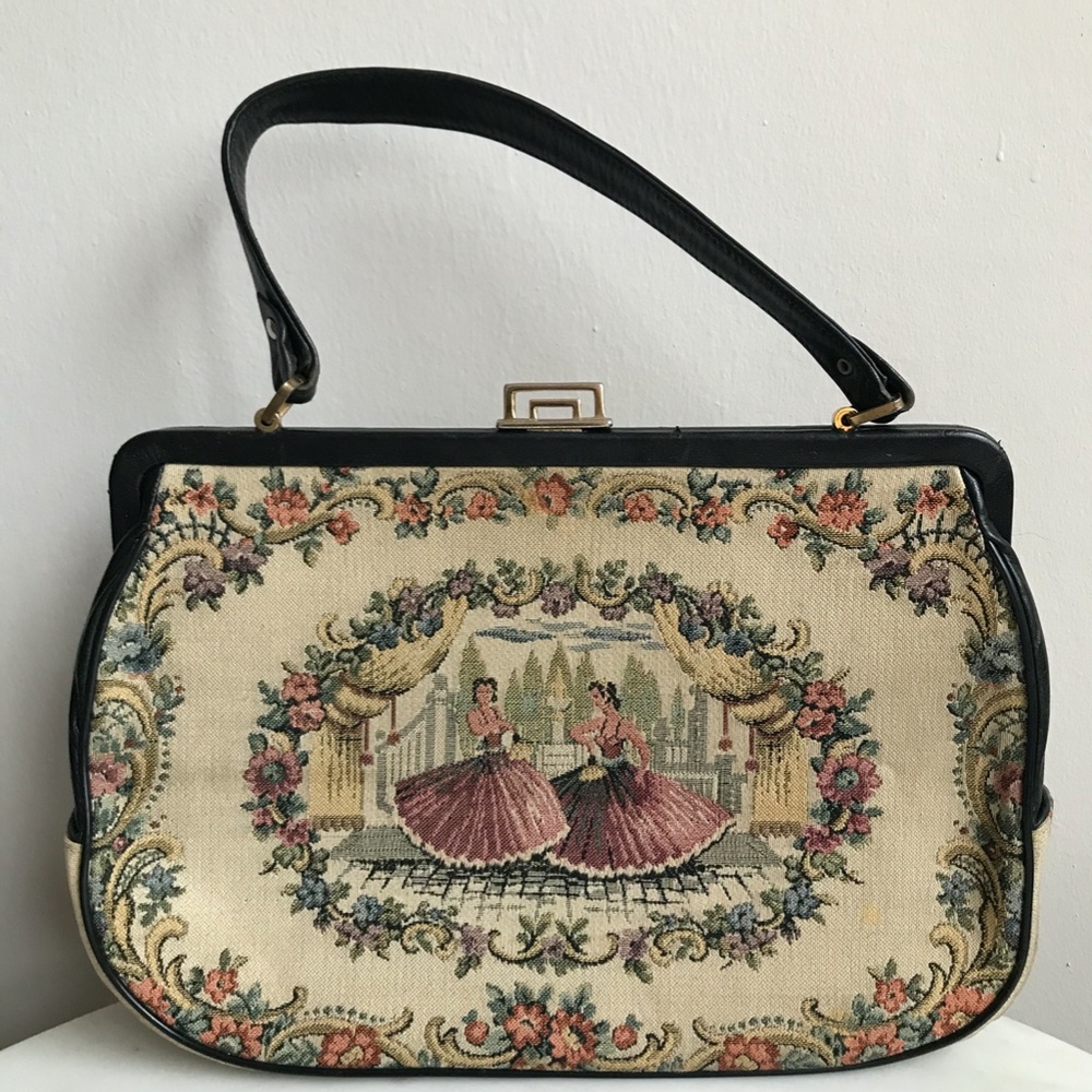 VINTAGE Tapestry Purse from Italy - Picture 2 of 5